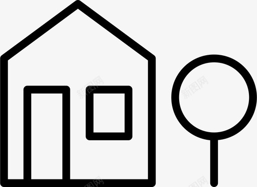 房子乡间家图标图标