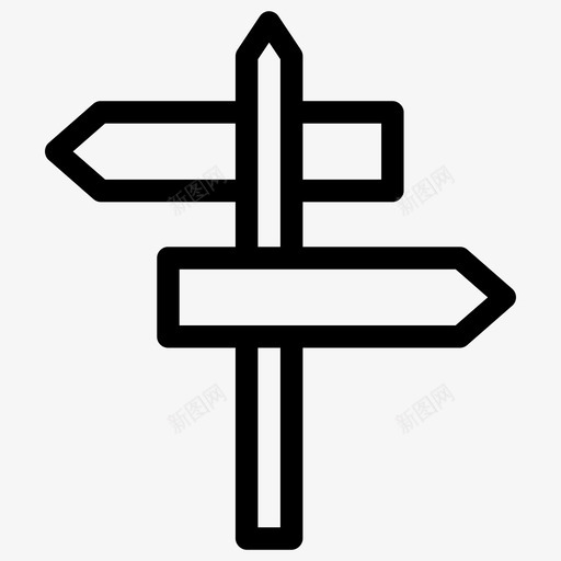 标牌位置位置标志图标svg_新图网 https://ixintu.com 位置 位置标志 导航 旅行 标牌 路标