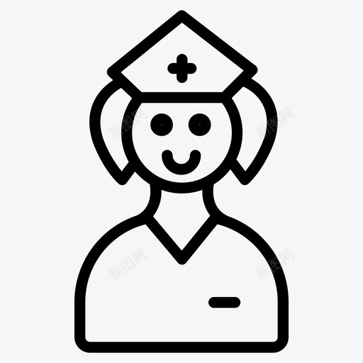 护士护理员医生图标svg_新图网 https://ixintu.com 专业工作人员 医生 护士 护理员