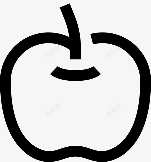 水果苹果食品图标svg_新图网 https://ixintu.com 健康 水果 简单商品服务 苹果 蔬菜 食品