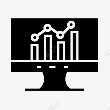 条形图分析计算机图标图标