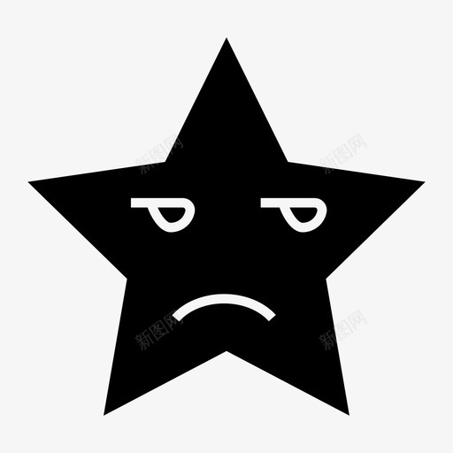 感觉表达表情图标svg_新图网 https://ixintu.com 感觉 星星 脸 表情 表情符号 表达