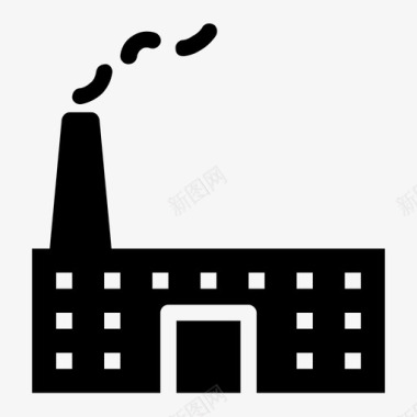 工厂工业电力图标图标
