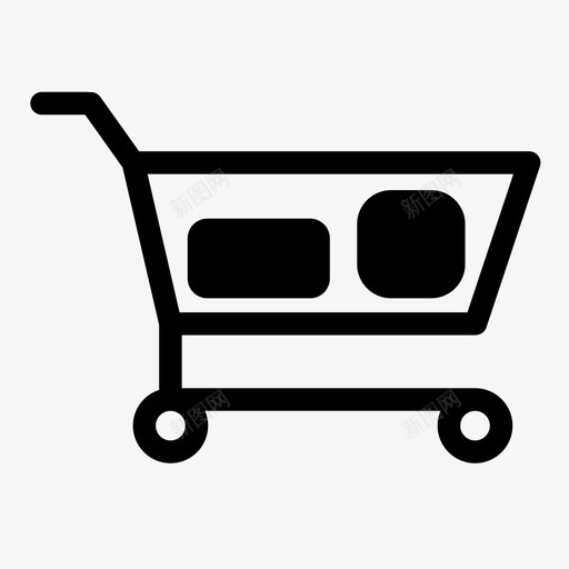 购物车购买携带图标svg_新图网 https://ixintu.com 商业 市场 携带 购买 购物车