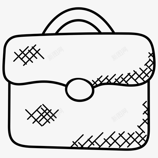 女士钱包购物涂鸦图标svg_新图网 https://ixintu.com 女士钱包 购物涂鸦图标