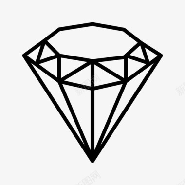 钻石时装宝石图标图标