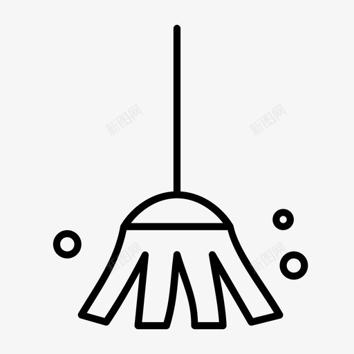 扫帚杂务清洁图标svg_新图网 https://ixintu.com 扫帚 杂务 清扫 清洁 清洗