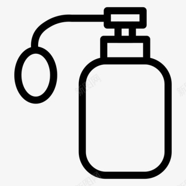 香水瓶子喷雾图标图标