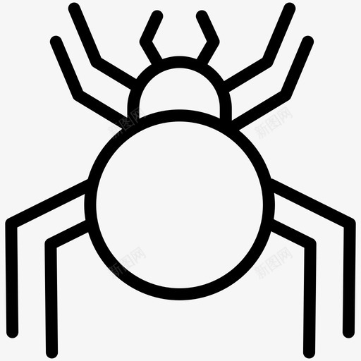 蜘蛛动物虫子图标svg_新图网 https://ixintu.com 万圣节 动物 收藏16 昆虫 虫子 蜘蛛