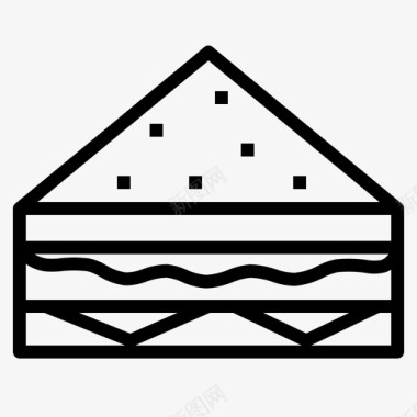 三明治早餐火腿图标图标