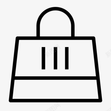 购物袋电子商务互联网图标图标