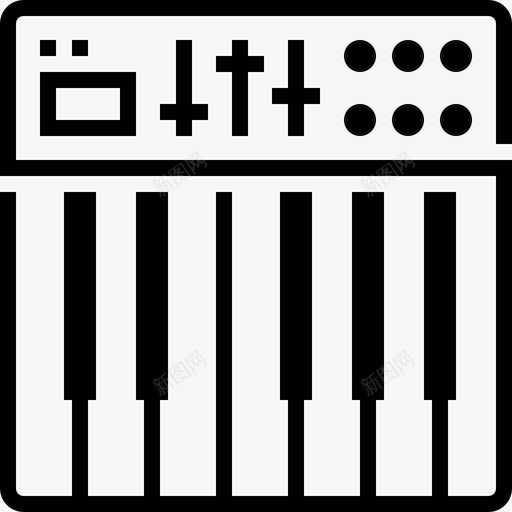 midi键盘控制器音乐图标svg_新图网 https://ixintu.com midi键盘 soundstudiofuturoline 控制器 音乐 音乐剧
