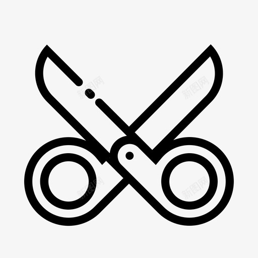 剪刀剪造型师图标svg_新图网 https://ixintu.com 修剪 剪 剪刀 美容 造型师