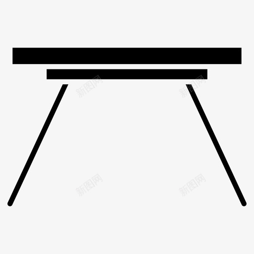 折叠桌家具桌子实心图标svg_新图网 https://ixintu.com 家具 折叠桌 桌子实心