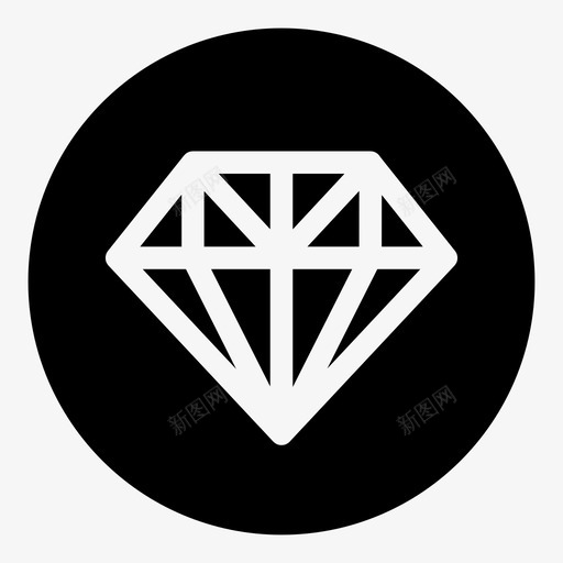 钻石辉煌水晶图标svg_新图网 https://ixintu.com 宝石 水晶 珠宝 辉煌 钻石