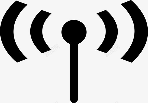 信号天线频率图标svg_新图网 https://ixintu.com 信号 信号wifi 天线 收音机 频率