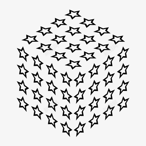 星形立方体等轴测图标svg_新图网 https://ixintu.com 图案 星形 瓷砖 立方体 等轴测