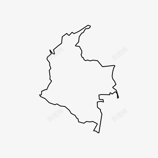 哥伦比亚地图拉丁美洲南美洲图标svg_新图网 https://ixintu.com 南美洲 哥伦比亚地图 拉丁美洲