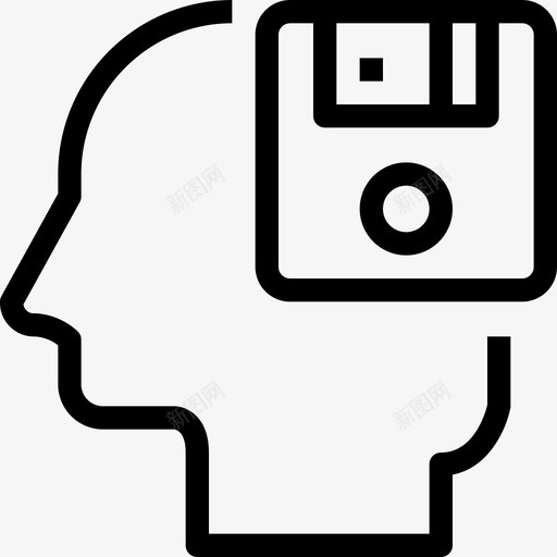 记忆头脑储蓄图标svg_新图网 https://ixintu.com 储蓄 头脑 思考 记忆