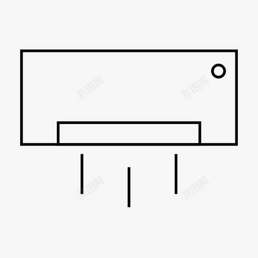 空调冷凉图标svg_新图网 https://ixintu.com 冷 凉 家居设备 爽 空调 鲜