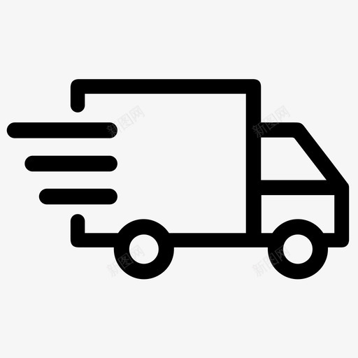 快速运输送货邮政图标svg_新图网 https://ixintu.com 卡车 快速运输 送货 邮政