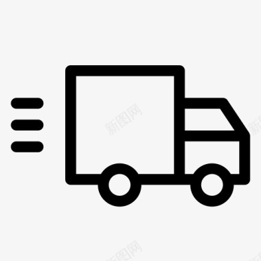 快速交货服务运输图标图标