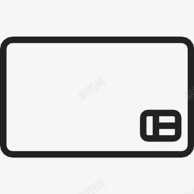 信用卡芯片卡图标图标