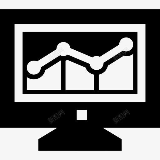 流量分析图表统计图标svg_新图网 https://ixintu.com 图表 流量分析 统计 营销