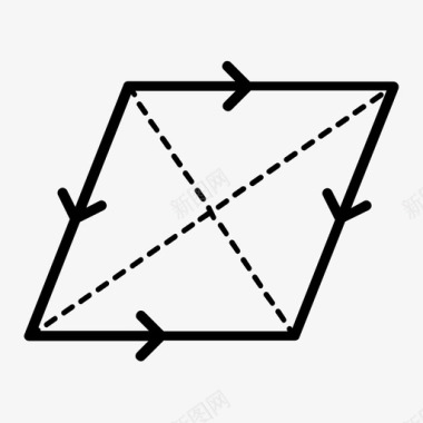 正方形几何数学图标图标