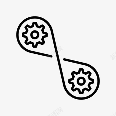 齿轮通讯机械图标图标