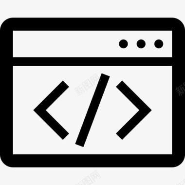 网页开发代码编码图标图标