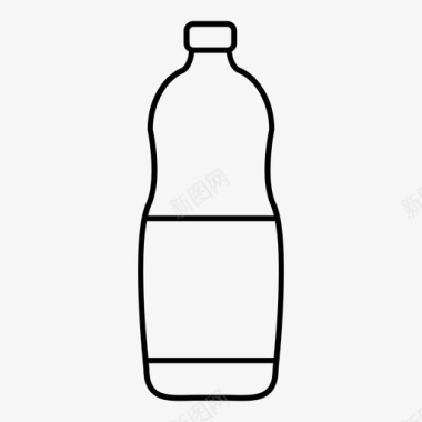瓶子饮料健身图标图标