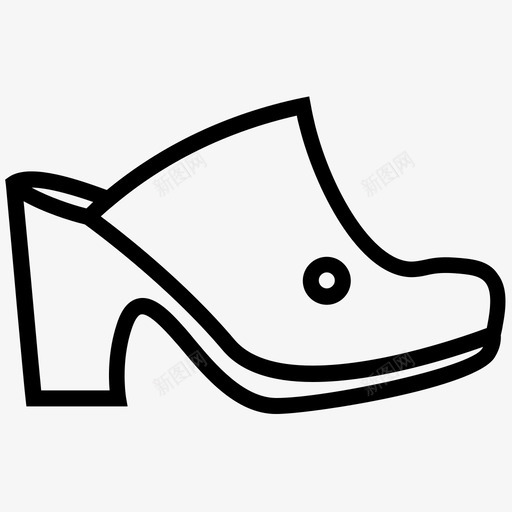 脚穿靴子鞋跟图标svg_新图网 https://ixintu.com 女式时装 脚穿 运动鞋 靴子 鞋子 鞋跟