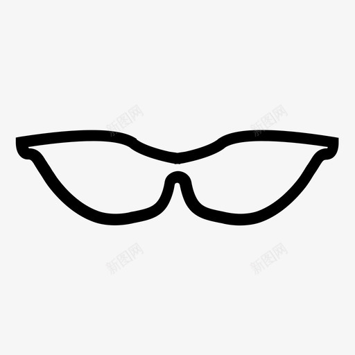 太阳镜配件眼镜图标svg_新图网 https://ixintu.com 太阳镜 女式时装 眼镜 规格 配件