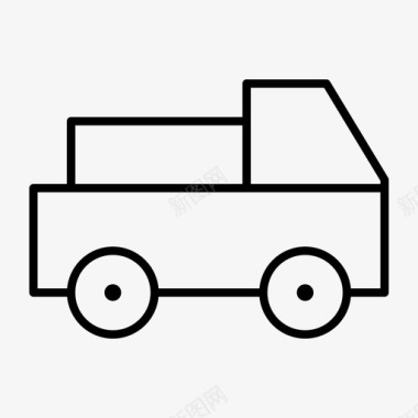 汽车运输箱子交货图标图标