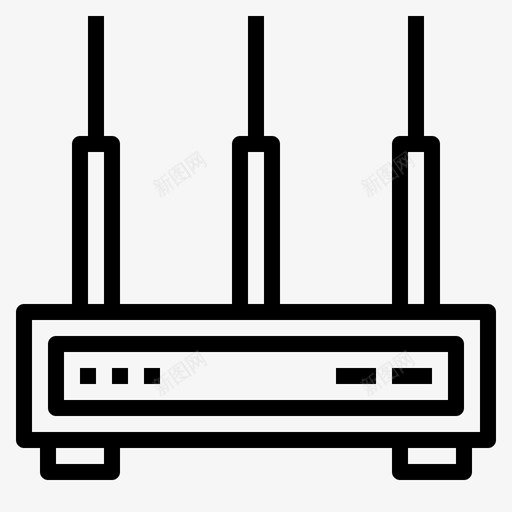 路由器设备电子设备图标svg_新图网 https://ixintu.com wifi 电子设备 设备 路由器