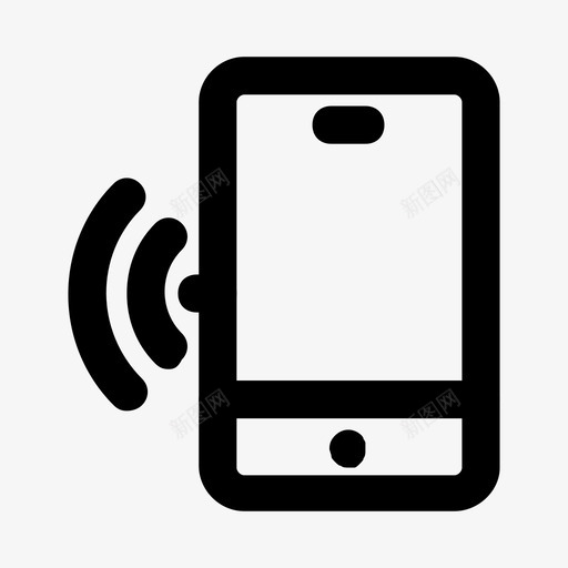 手机设备热点图标svg_新图网 https://ixintu.com wifi 信号 手机 热点 设备