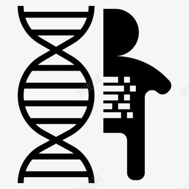 人类dna基因遗传学图标图标