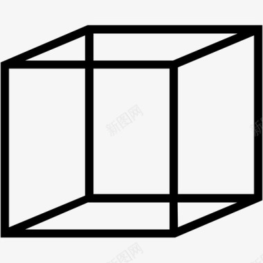 立方体骰子几何学图标图标