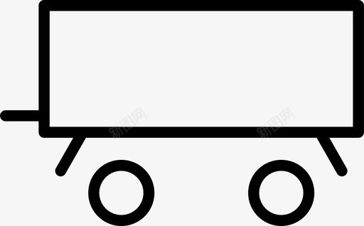 拖车物流卡车图标图标