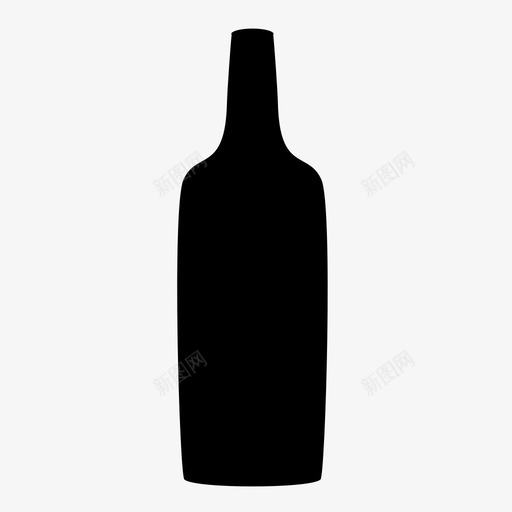 瓶子酒香槟图标svg_新图网 https://ixintu.com 瓶子 葡萄酒 酒 饮料 香槟