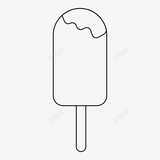 冰棒食物冰图标svg_新图网 https://ixintu.com 冰 冰棒 冰淇淋 食物