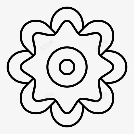 花大丽花自然开花图标svg_新图网 https://ixintu.com 大丽花 春季 自然 自然开花 花