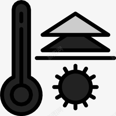 高温天气图标图标