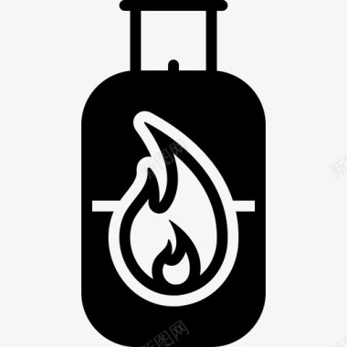 气体气瓶液化石油气图标图标