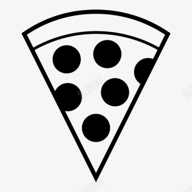 披萨肉意大利香肠图标图标