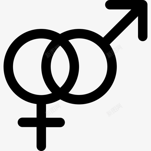 性女性性别图标svg_新图网 https://ixintu.com 女性 性 性别 男性