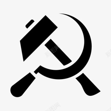 共产主义锤子劳动图标图标