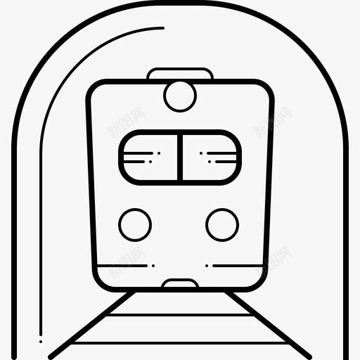 地铁铁路速度图标svg_新图网 https://ixintu.com 地铁 运输 速度 铁路