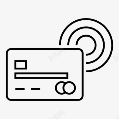 支付信用卡nfc支付图标图标